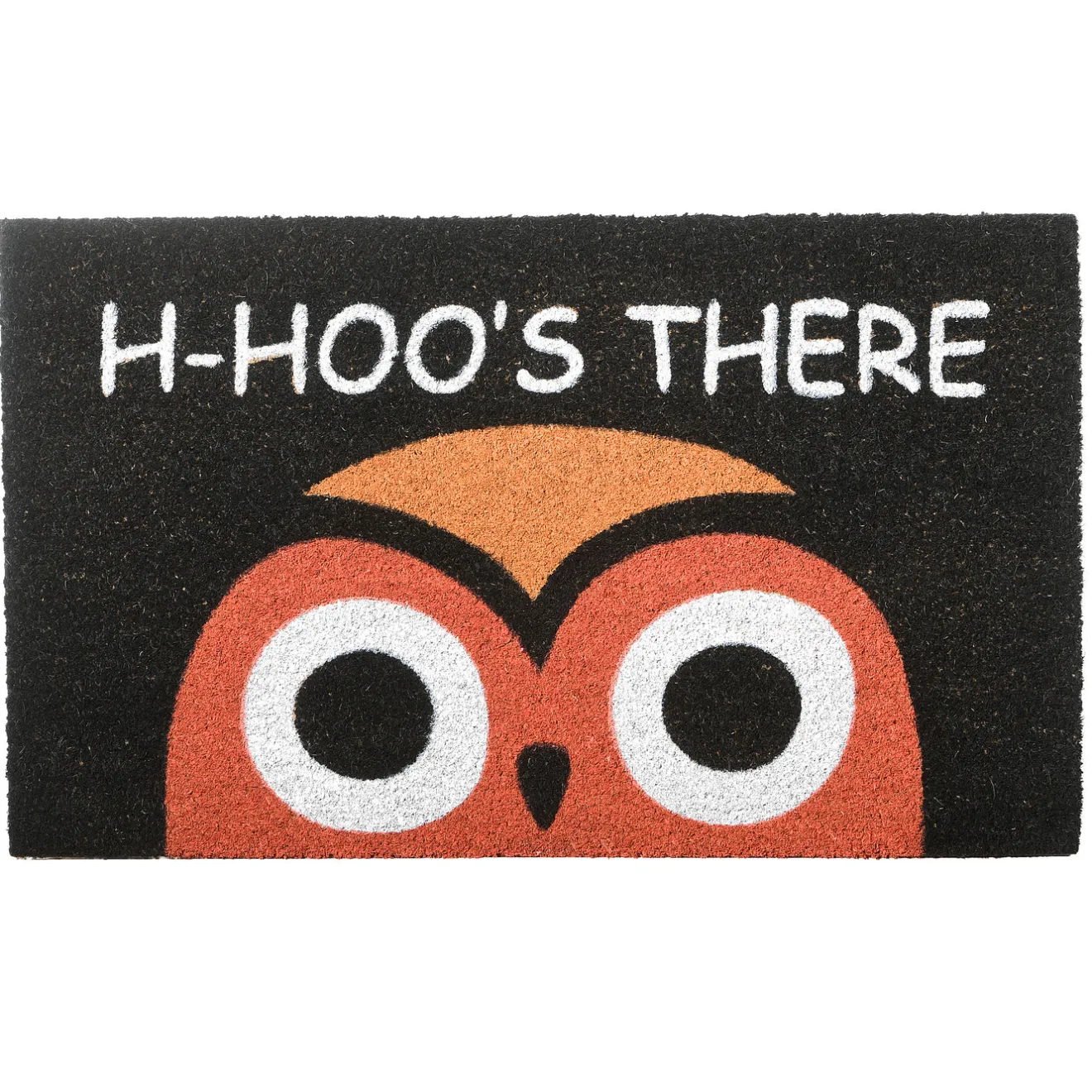 New 30 in. Halloween WHOS THERE Owl Doormat Decoration Outdoor Decorations