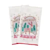 Discount 18 in. HGTV Home Collection Christmas Snow Globe Guest Towel Pair Pillows & Throws