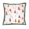 Sale 18 in. HGTV Home Collection Whimsical Forest Christmas Pillow Pillows & Throws