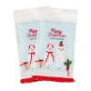New 18 in. HGTV Home Collection Merry Christmas Llamas Guest Towel Pair Pillows & Throws