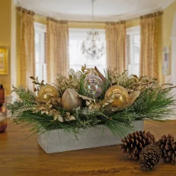 Online 11 in. HGTV Home Collection Champagne Wishes Arrangement Centerpieces