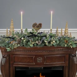 Outlet 60 in. HGTV Home Collection Swiss Chic Mantle Swag Swags