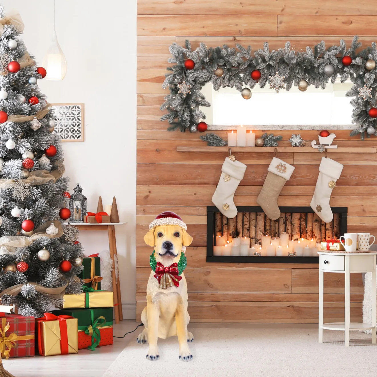Discount 28 in. Motion-Activated Labrador Retriever with Wagging Tail Decorative Accents