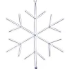 Sale 16 in. Neon Styled Snow Flake Decoration with White LED Lights Decorative Accents