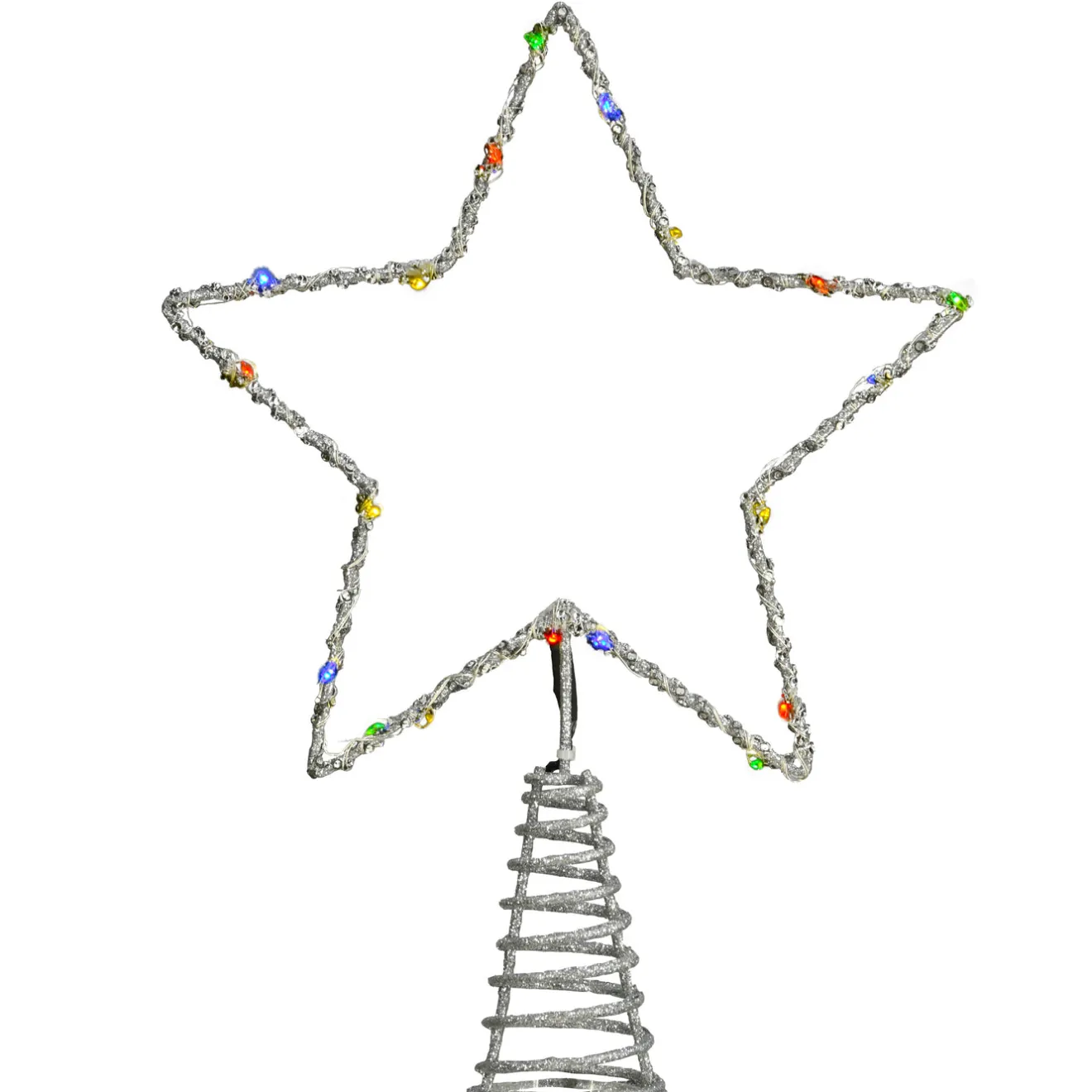 Online 13.5 in. Open Star Tree Top for Artificial Trees with Dual Color Lights Tree Toppers