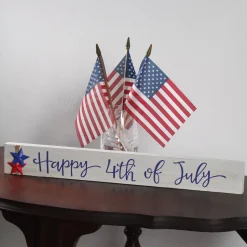 Best 19 in. Patriotic Happy 4th of July Table Decoration Decorations