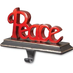Best 8.7 in. Peace Stocking Holder Decorative Accents