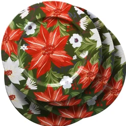 Outlet 13 in. 4-Piece Holiday Plate Set Decorative Accents