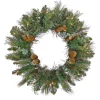 30 in. Pre-Lit North Conway Wreath with Clear Lights Pre-Lit Christmas Wreaths|25-36 Inch Christmas Wreaths