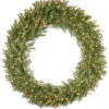 Discount 60 in. Pre-Lit Norwood Fir Wreath with Clear Lights Pre-Lit Christmas Wreaths|37-60 Inch Christmas Wreaths