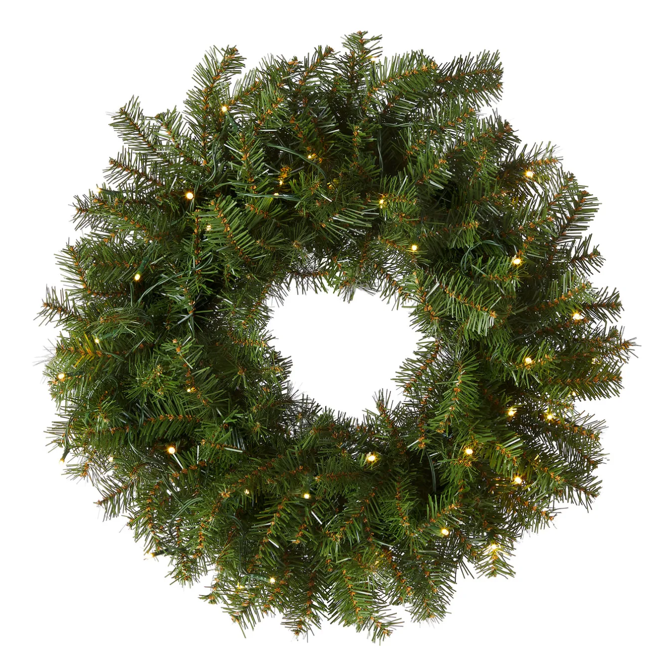 Clearance 30 in. Pre-Lit Norwood Fir Wreath with LED Lights Pre-Lit Christmas Wreaths|25-36 Inch Christmas Wreaths