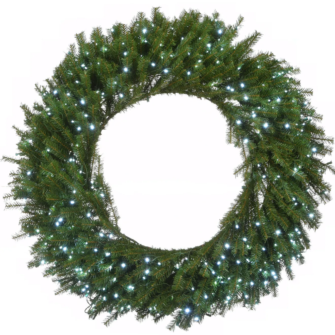 Online 48 in. Pre-Lit Norwood Fir Wreath with Multicolor Lights Pre-Lit Christmas Wreaths|37-60 Inch Christmas Wreaths