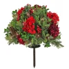 Outlet 28 in. Pre-Lit Vienna Waltz Decorated Urn Filler with LED Lights Topiaries Arrangements