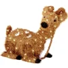 24 in. Resting Reindeer with Clear Lights Yard Decorations