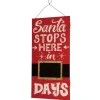 Sale 22 in. Santa Countdown Wall Art Decorative Accents