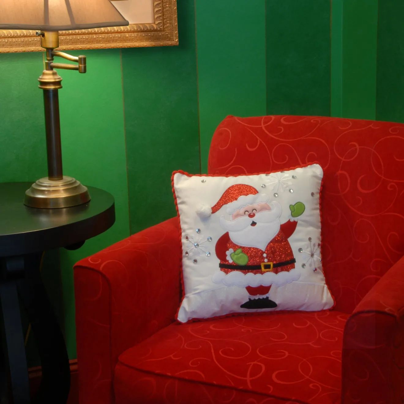 Hot 16 in. Santa Pillow Pillows & Throws