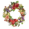 Outlet 30 in. Serenity Mixed Flower and Pumpkins Fall Wreath Wreaths