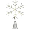 Best 14.5 in. Snowflake Tree Top for Artificial Trees with Dual Color Lights Tree Toppers