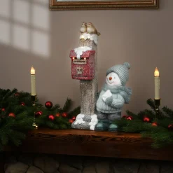 New 20 in. Snowman Sending Mail Decorative Accents
