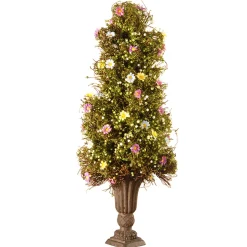 Hot 24 in. Spring Floral Decorated Entrance Tree Potted Plants