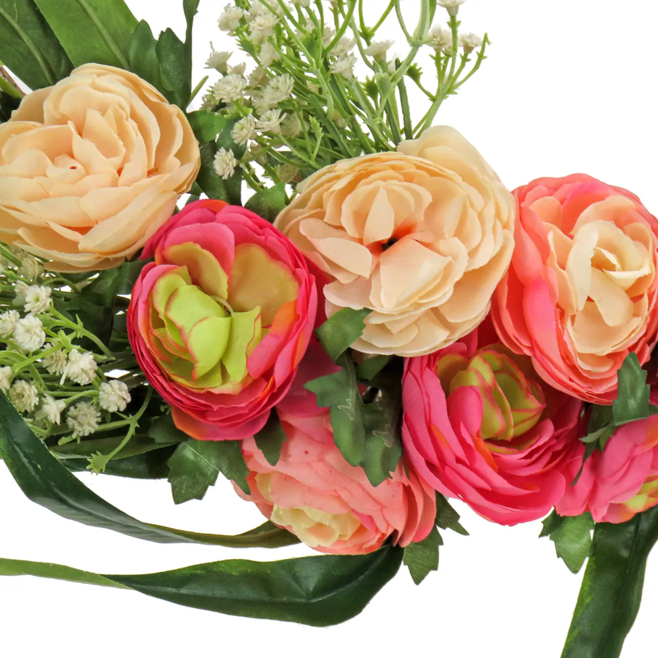 16 in. Spring Hoop Wreath with Eucalyptus and Buttercups Wreaths