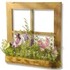 Online 14 in. Spring Lavender Flowers and Butterflies Window Decoration Hanging Plants