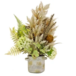 Outlet 33 in. Spring Potted Plant Table Decoration with Hydrangea Blooms, Assorted Palms Potted Plants