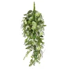 Hot 28 in. Spring Teardrop Wall Hanging Decoration with Flower Blooms, Berries, Leafy Greens Hanging Plants