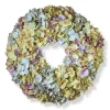 New 19 in. Spring Wreath with Mixed, Colorful Hydrangea Blooms Wreaths