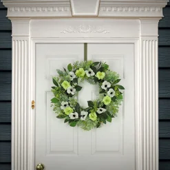 Online 24 in. Spring Wreath with Rose and Anemone Blooms Wreaths