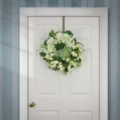 Hot 22 in. Spring Wreath with Tulip and Buttercup Blooms Wreaths