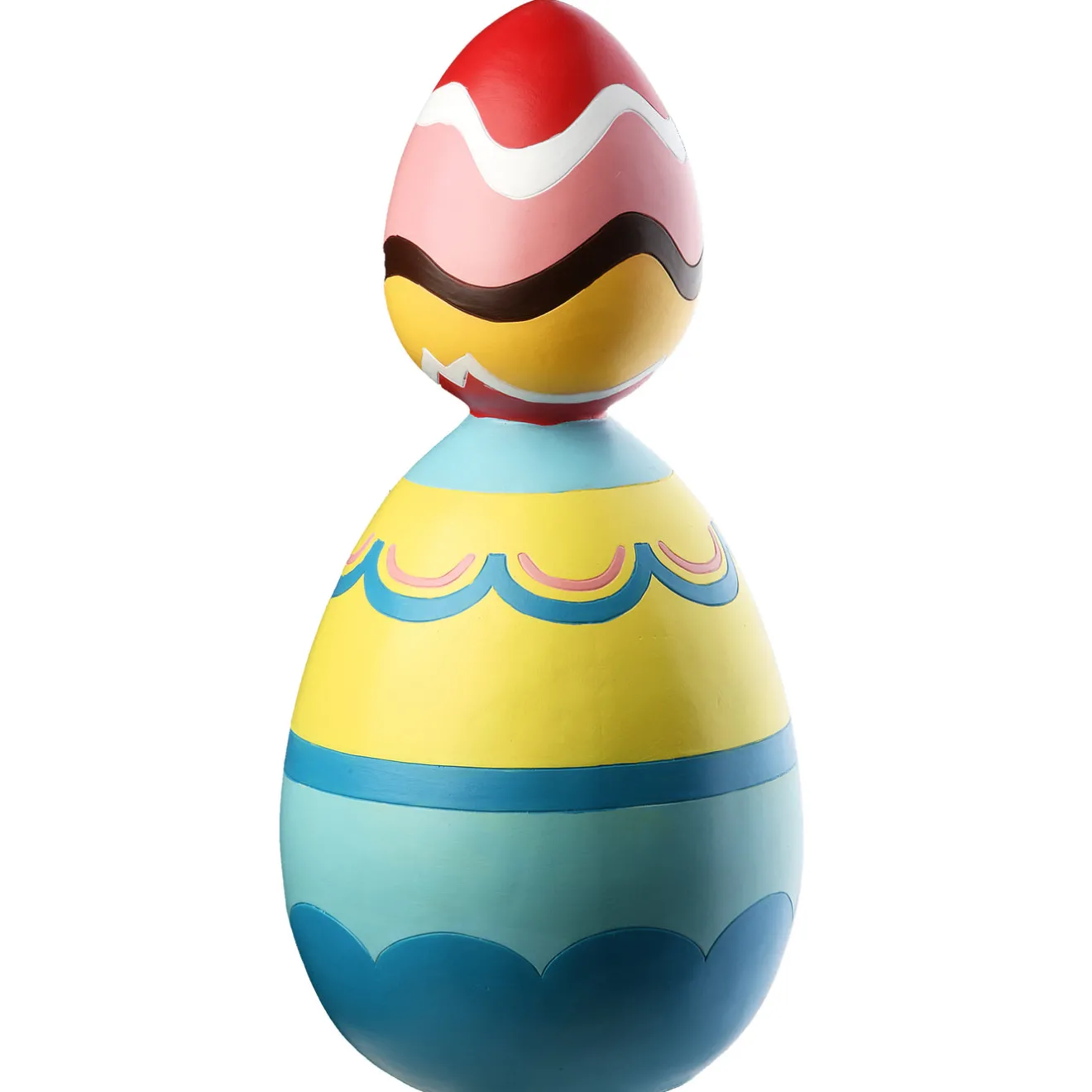 Discount 16 in. Stacked Eggs Table Decoration Table Decorations