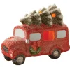 Sale 7 in. Terracotta Holiday Truck with Warm White LED Lights Decorative Accents