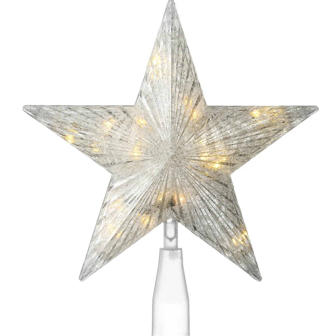 Discount 10 in. Tree Top Star for Artificial Trees with Dual Color Lights Tree Toppers