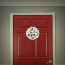 Clearance 12 in. Valentine's 'Better Together' Hanging Wall Decoration Decorations