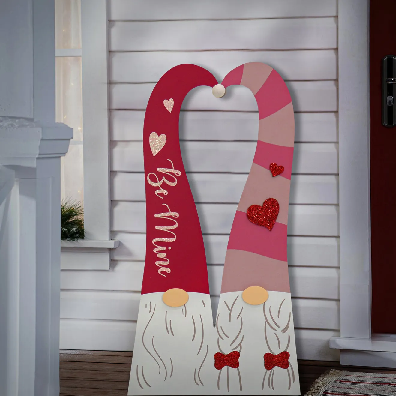 Hot 36 in. Valentine's Gnome Couple Porch Decor Decorations