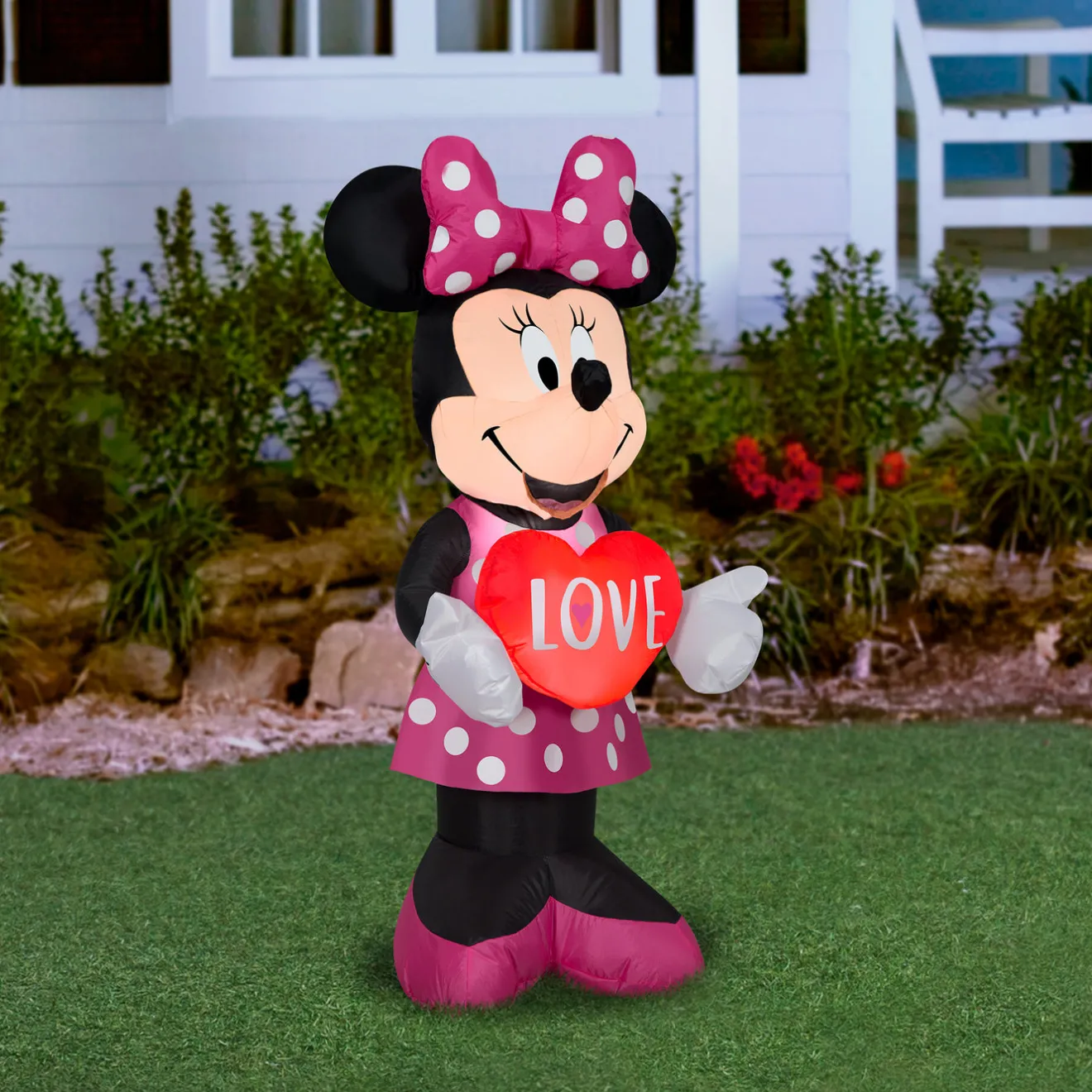 Online 42 in. Valentine's Inflatable Minnie Mouse Inflatable Decorations