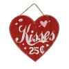 Best 11 in. Valentine's 'Kisses' Wall Decor Decorations