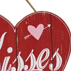 Best 11 in. Valentine's 'Kisses' Wall Decor Decorations