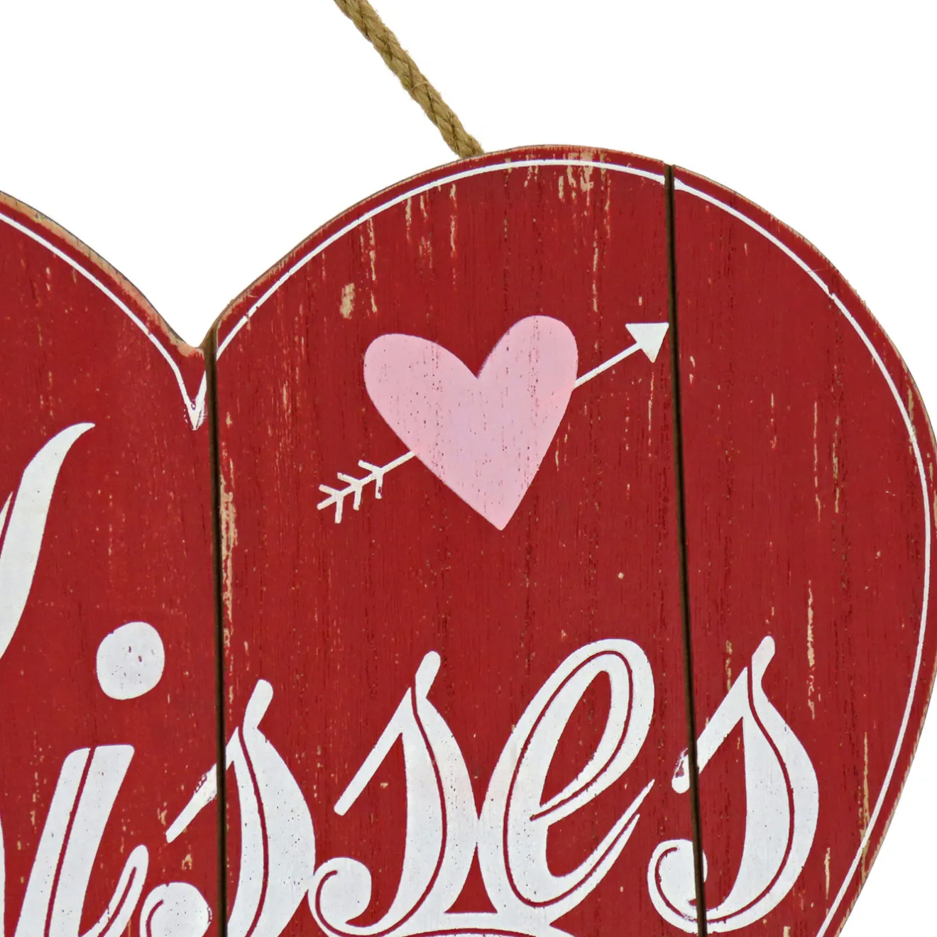 Best 11 in. Valentine's 'Kisses' Wall Decor Decorations