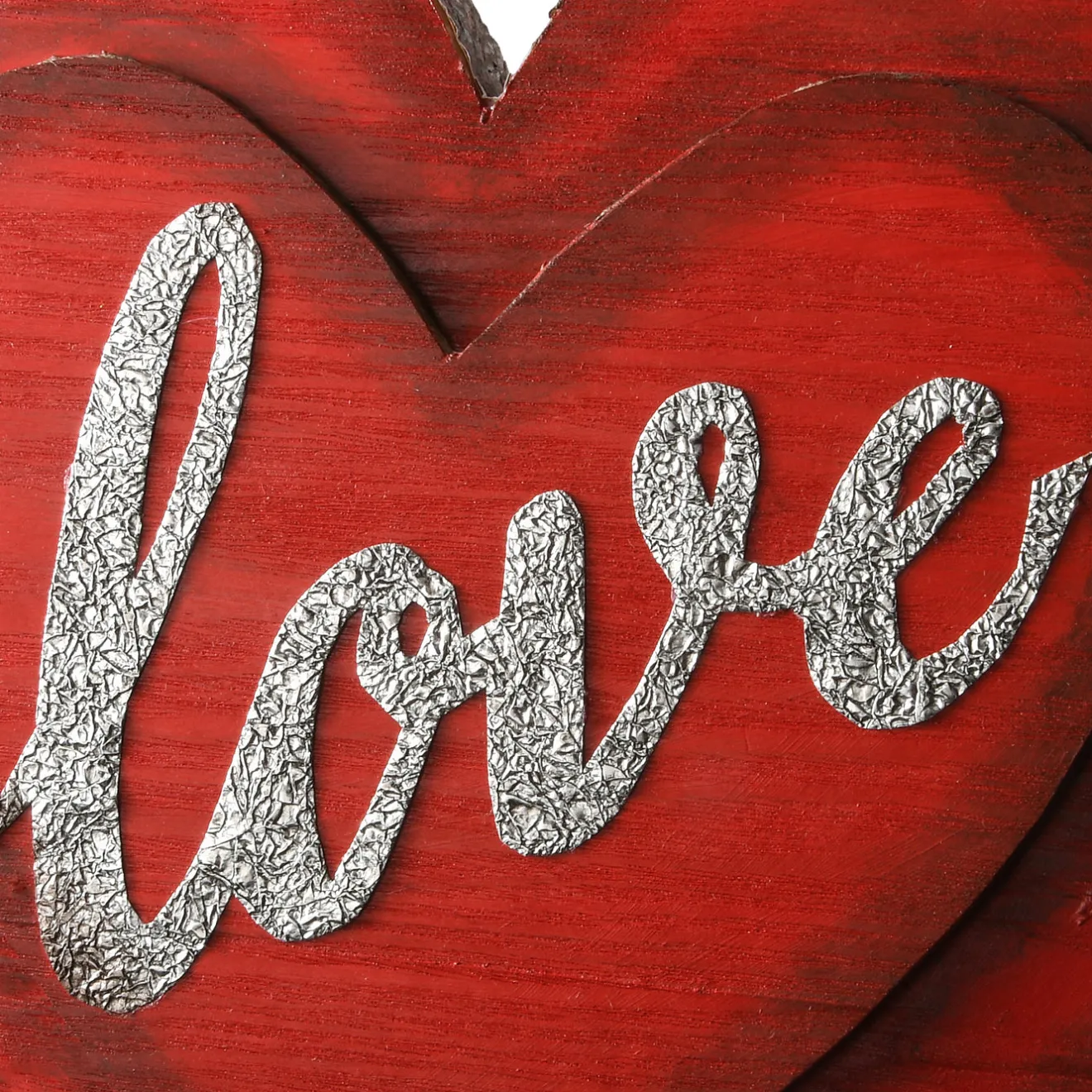 Online 14 in. Valentine's Wooden Heart Hanging Decoration Decorations