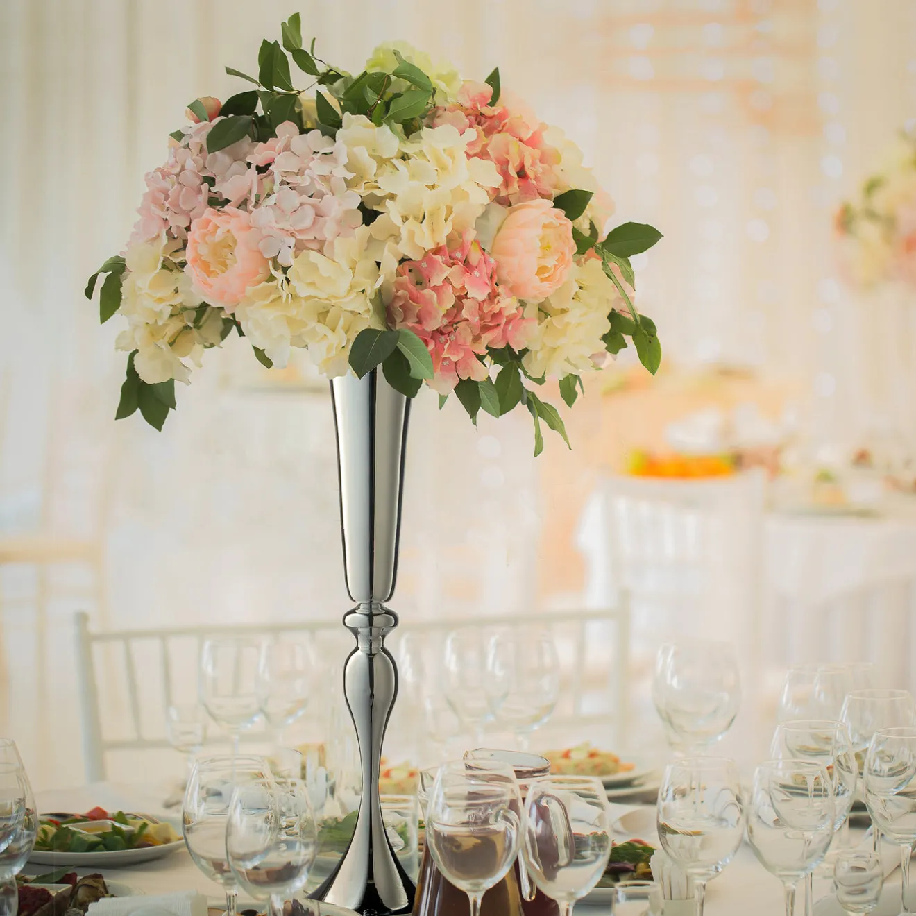 30 in. Wedding Trumpet Vase Decorative Accents