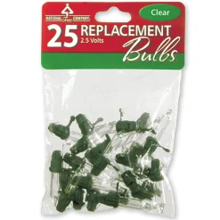 Discount 2.5 Volts 25-Pack White Incandescent Replacement Bulbs Extra Lights