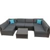 Sale 7-Piece Pocola Collection All-Weather Sectional Set Patio Furniture