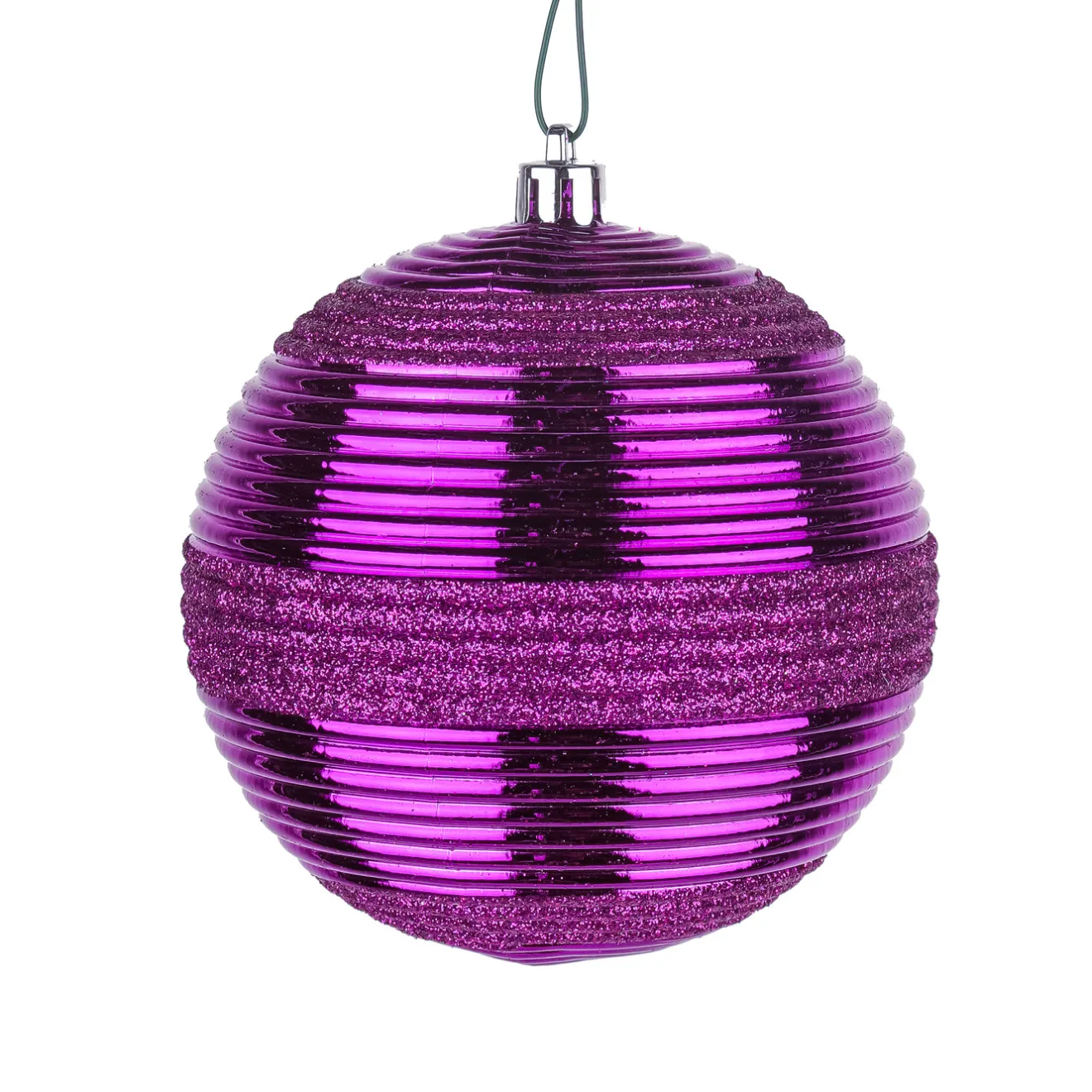 Clearance 4-Piece Shatterproof Swirling Purple Ornaments Tree Ornaments