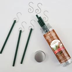 New Scented Ornaments, 2-Pack- 6ct Bottle, 2 Dashes of Cinnamon, Fragrance-Infused Paper Sticks Scentsicles