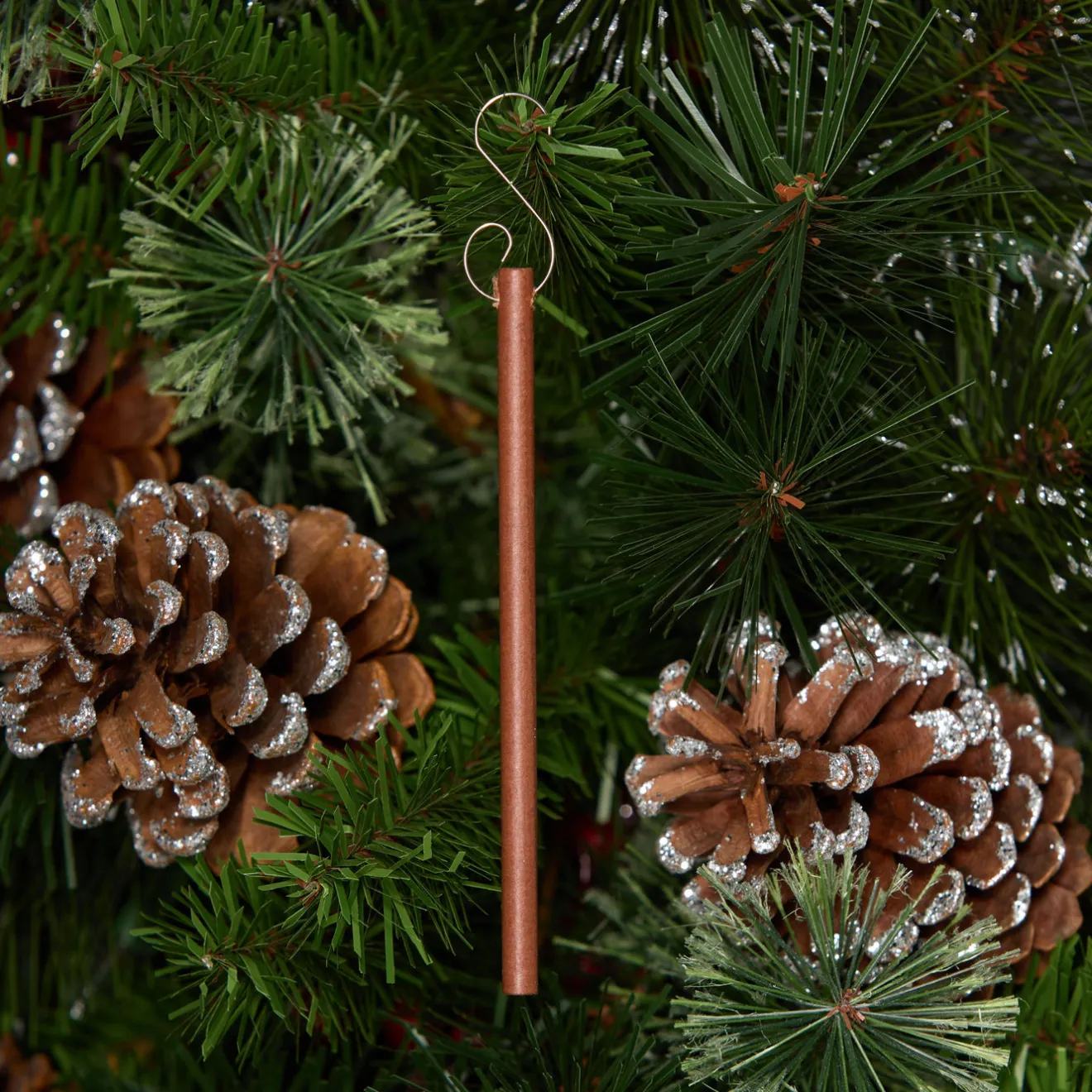 New Scented Ornaments, 2-Pack- 6ct Bottle, 2 Dashes of Cinnamon, Fragrance-Infused Paper Sticks Scentsicles