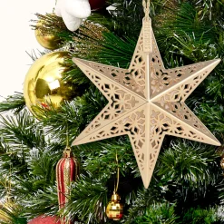 Sale Scentsicles Decorative Ornament, Metal Gold Star, White Winter Fir with Refill Scentsicles