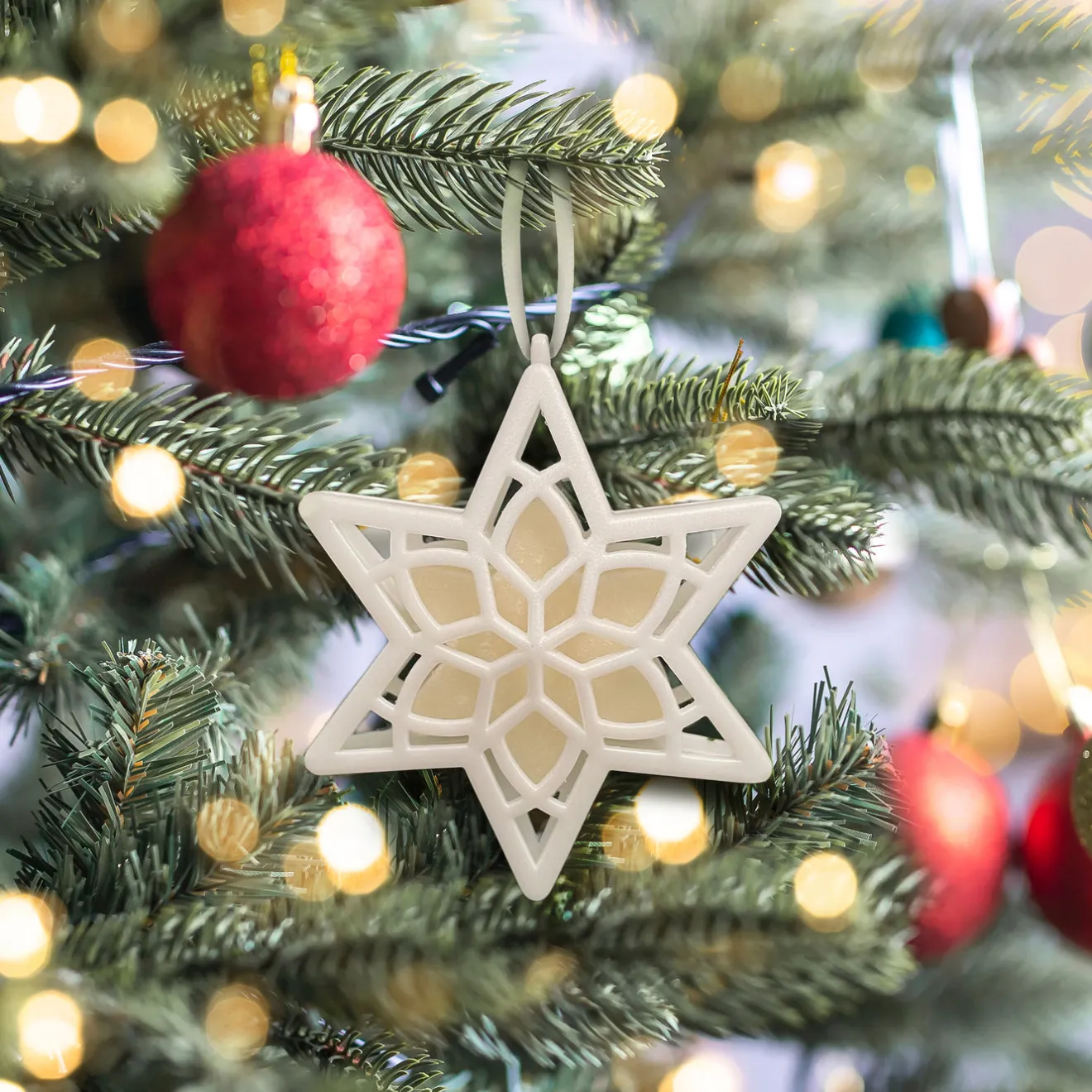 Best Scentsicles, Scented Star Ornament, White Winter Fir, 2-Pack Scentsicles