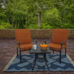 New 4x6 ft. Indigo Blue Hand Woven Outdoor Rug Outdoor Rugs
